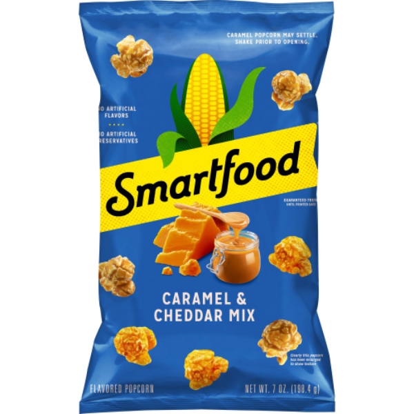 Smartfood Caramel & Cheddar Mix Flavored Popcorn, 7 oz