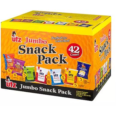 Utz Jumbo Snack Pack 1 oz. (42 ct.)