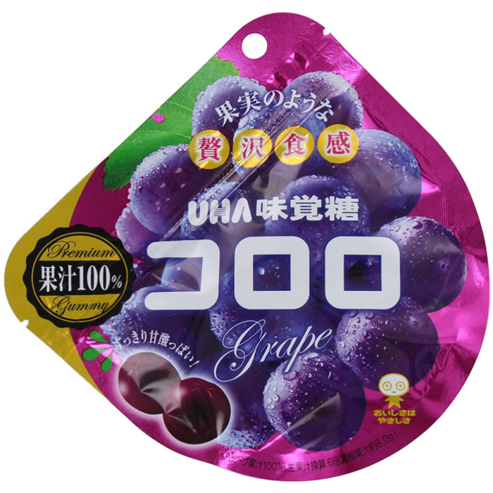 UHA Kororo Gummy Candy, Grape 48 g