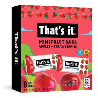 Apple + Strawberry Mini Fruit Bars (8ct)