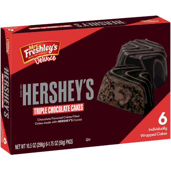 Mrs. Freshley's Deluxe Hershey's Triple Chocolate Cakes
