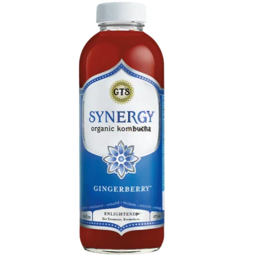 GT'S Enlightened Synergy Organic and Raw Kombucha Ginger berry, 16oz