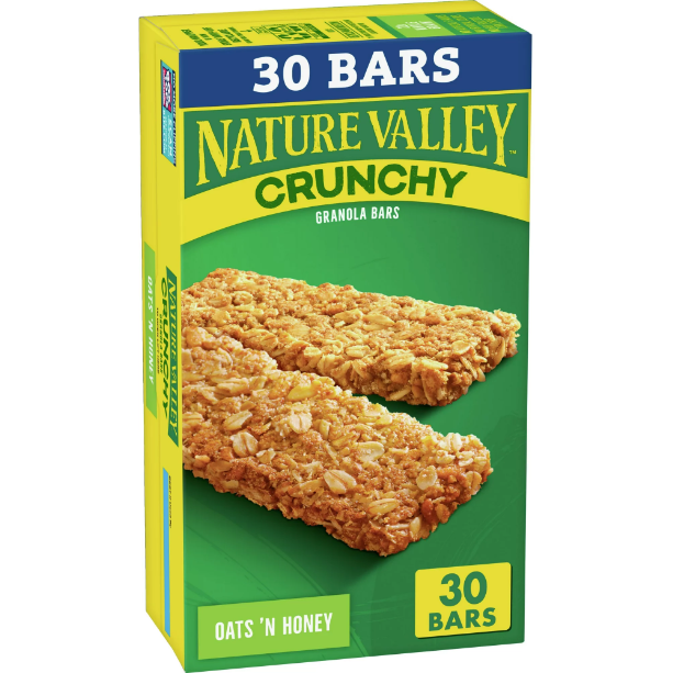 Nature Valley Crunchy Granola Bars, Oats n' Honey, Family Pack, 30 bars