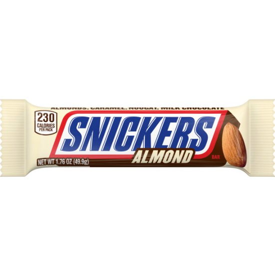 SNICKERS Almond Singles Size Candy Bars, 1.76oz