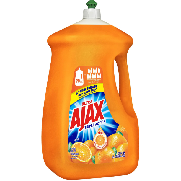 AJAX Liquid Dish Soap, Orange Scent, 90 Fluid Ounce