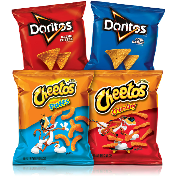 Frito-Lay Doritos & Cheetos Mix Snacks Variety Pack, 18 Count