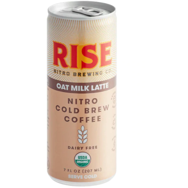 Rise Nitro Cold Brew Coffee Oat Milk Latte 7oz