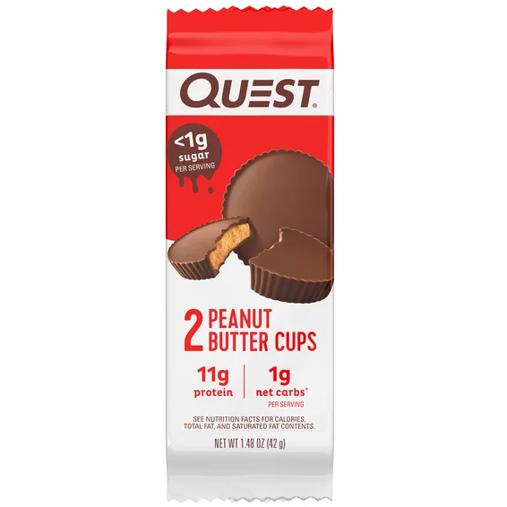 Quest Nutrition Peanut Butter Cups, Low Carb, Gluten Free, Keto Friendly 1.48oz