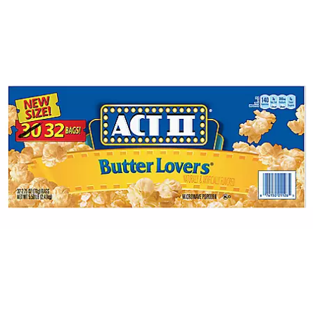 ACT II Butter Lovers Microwave Popcorn (2.75 oz., 32 pk.)