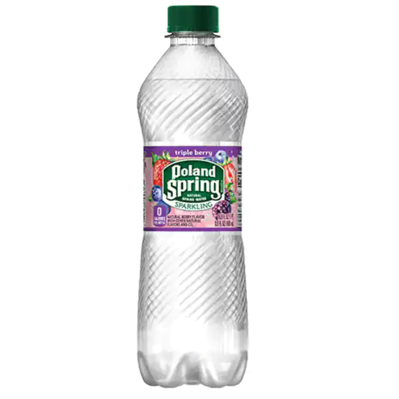 Poland Spring Sparkling Water, Triple Berry, 16.9 oz