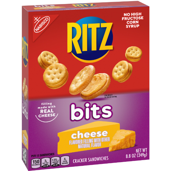 RITZ Bits Cheese Sandwich Crackers, 8.8 oz