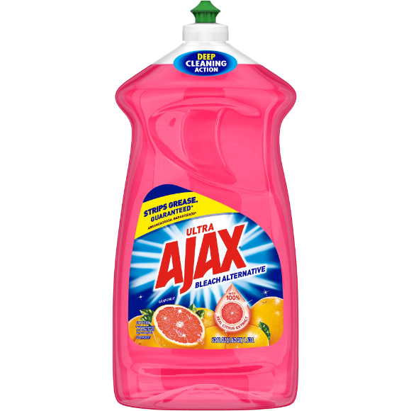 AJAX Ultra Bleach Alternative Liquid Dish Soap, Grapefruit, 28 Fluid Ounce