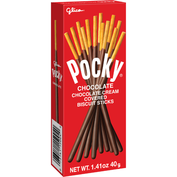 Pocky Chocolate Cream Covered Biscuit Sticks, 1.41 oz — Custom Treats