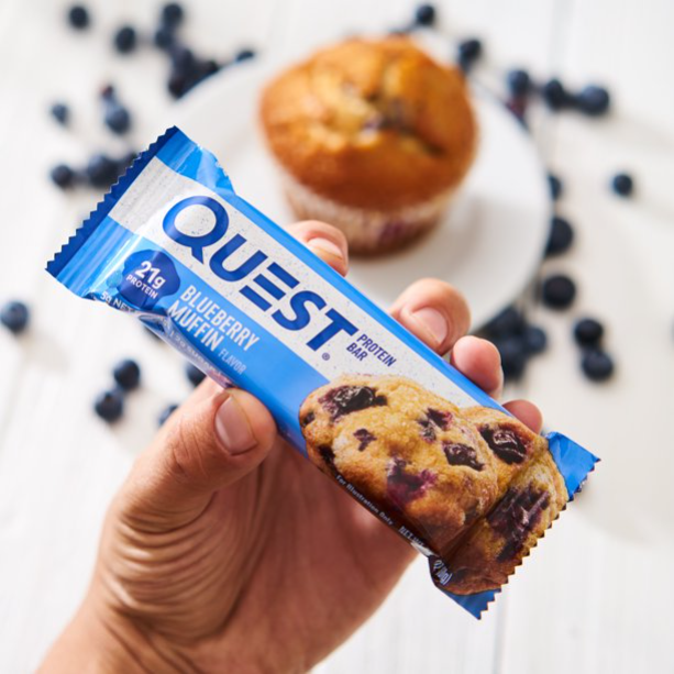 Quest Protein Bar, Blueberry Muffin, 21g Protein, 4pk