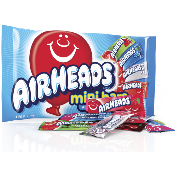 Airheads Stripes Mini Candy Bars, 12 Oz.