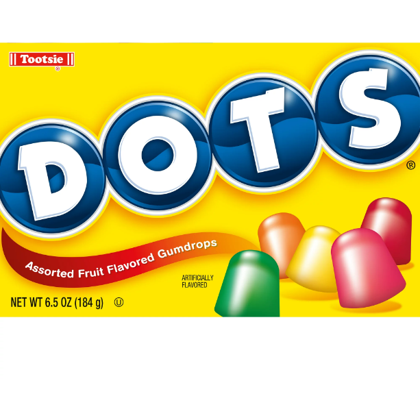 Tootsie Dots Assorted Fruit Flavored Gumdrops, 6.5 Oz