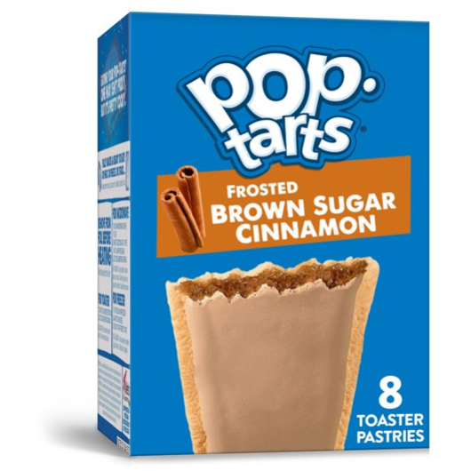 Pop-Tarts Toaster Pastries, Breakfast Foods, Frosted Brown Sugar, 8 Ct, 13.5 Oz, Box
